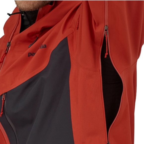 Patagonia Men’s SnowDrifter Ski Jacket H2No RECCO Red Size XL - Picture 15 of 16